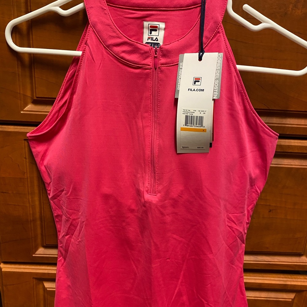 Fila foundation halter tank. Size S   Pink.
